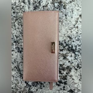 Rose Gold Kate Spade Wallet - like new